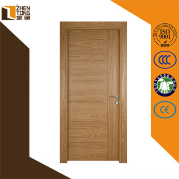 Porta mdf moderno durável, porta de balanço de madeira, melhor design de porta de madeira do pvc para interior